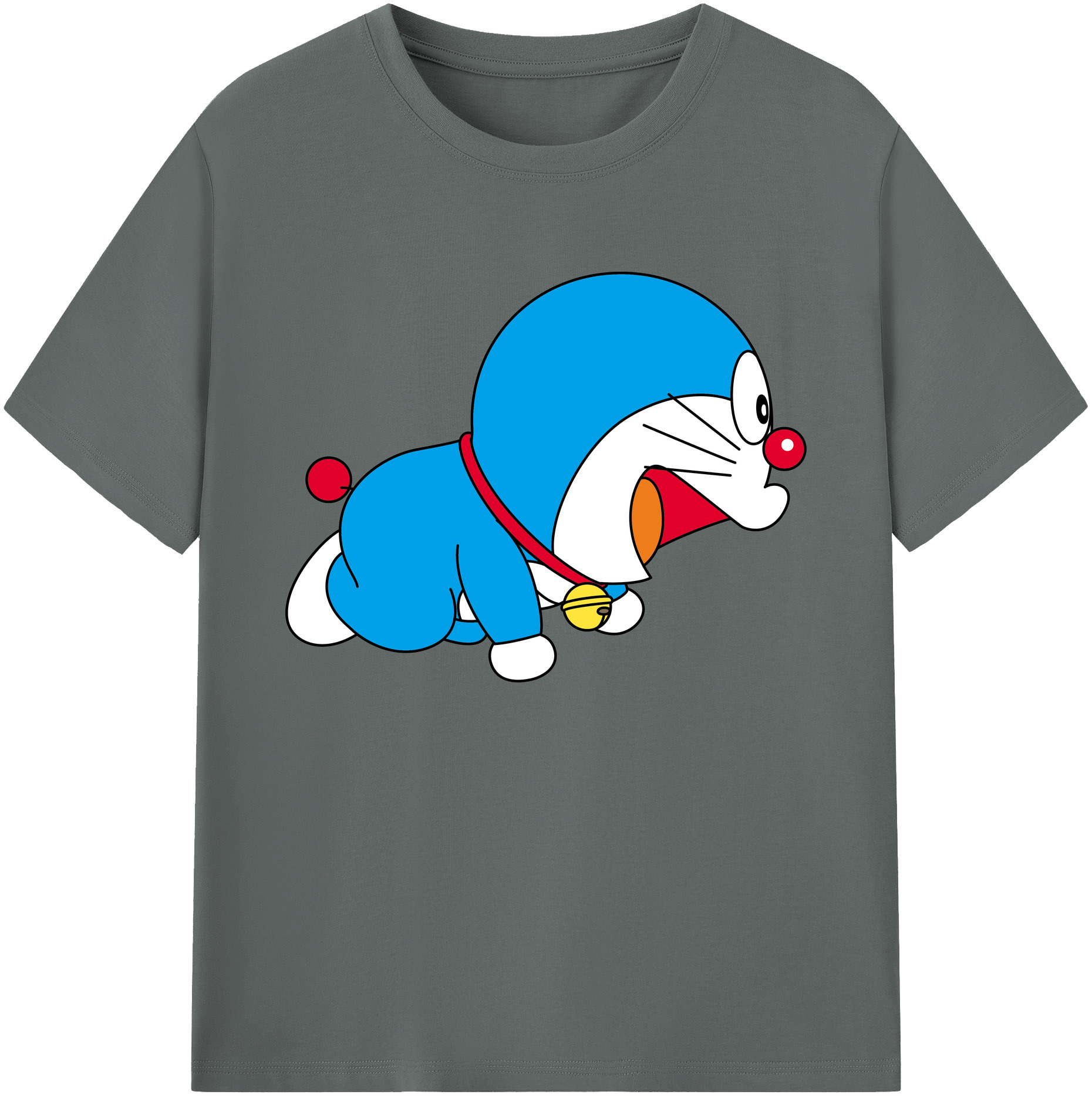 （画像用） ドラえもん Doraemon 綿100％ メンズ半袖Tシャツ｜肌触りやわらか＆通気性